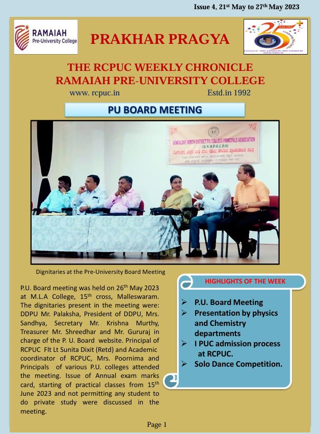Issue 4, 21st May to 27th May 2023