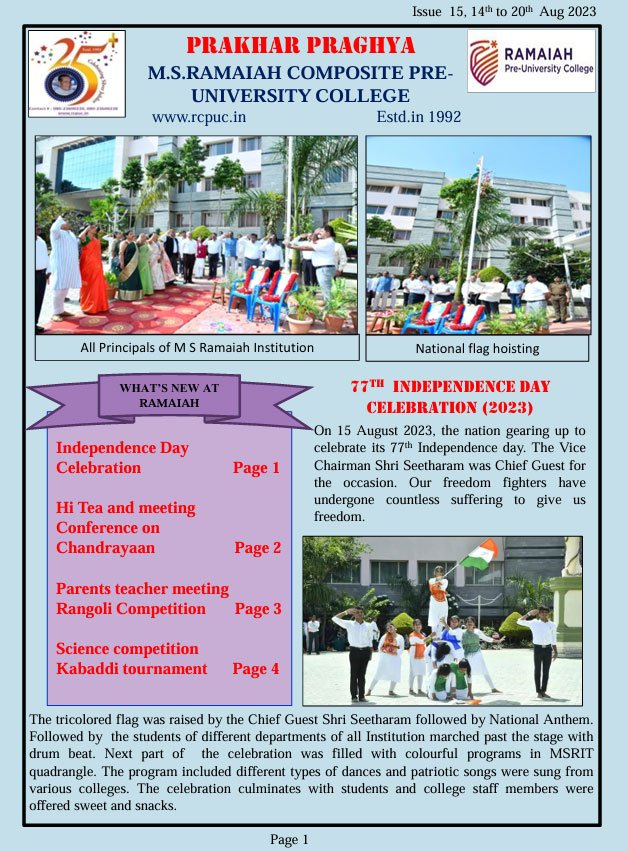Issue  15, 14th to 20th Aug 2023