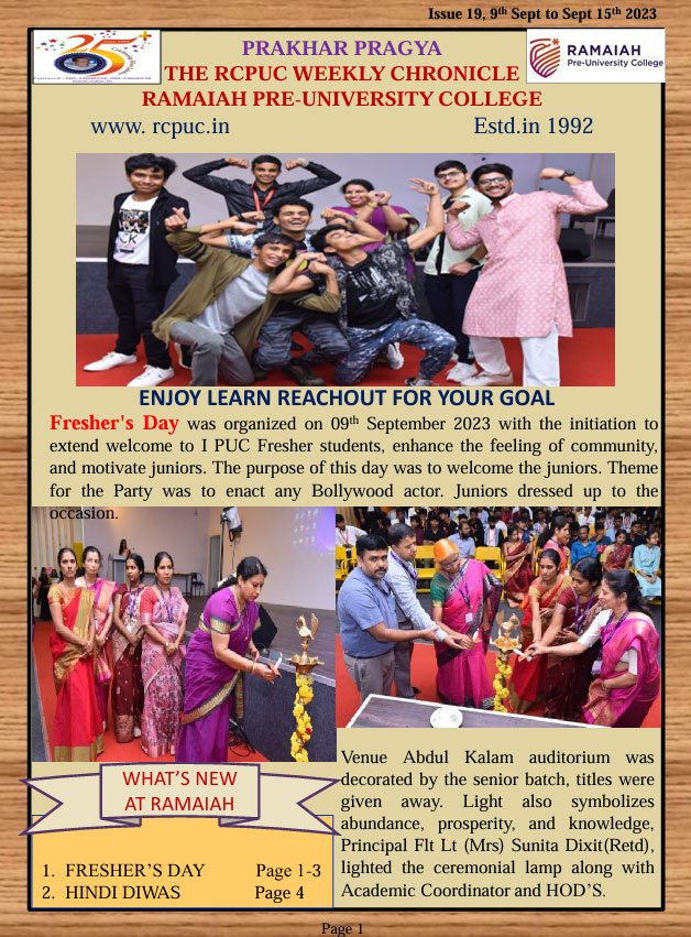 Issue 19, 9th Sept to Sept 15th 2023     
