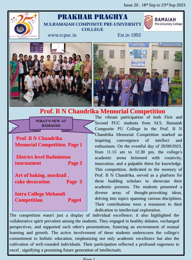 Issue 20 , 18th Sep to 23rd Sep 2023 