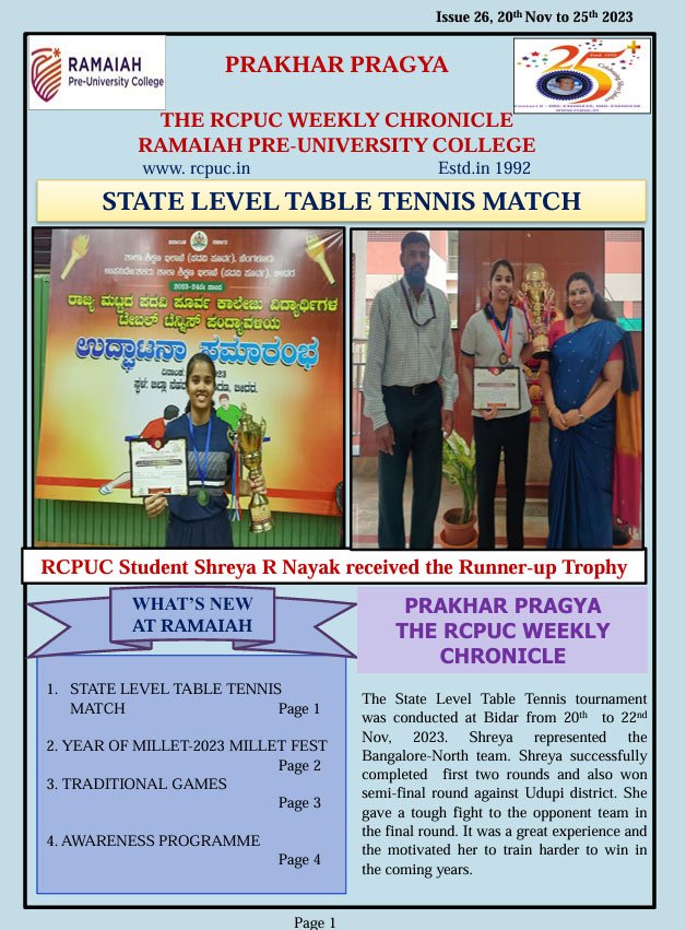 Issue 26, 20th Nov to 25th2023   