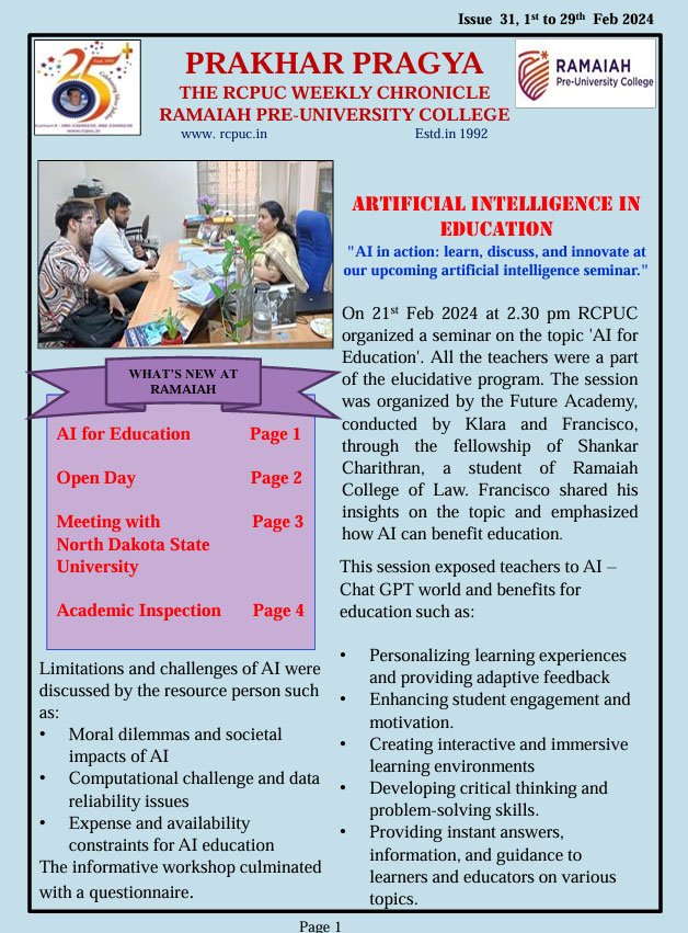 Issue  31, 1st to 29th Feb 2024