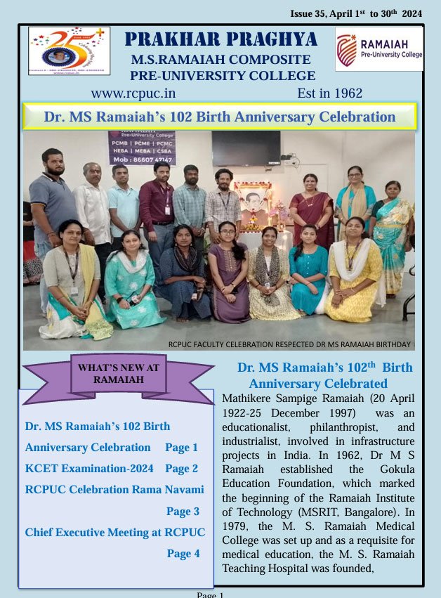 Issue 35, Apr 1st to 30th 2024   