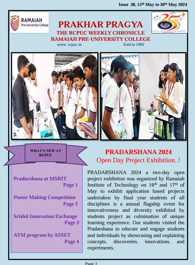 Issue  38, 15th May to 30th May 2024