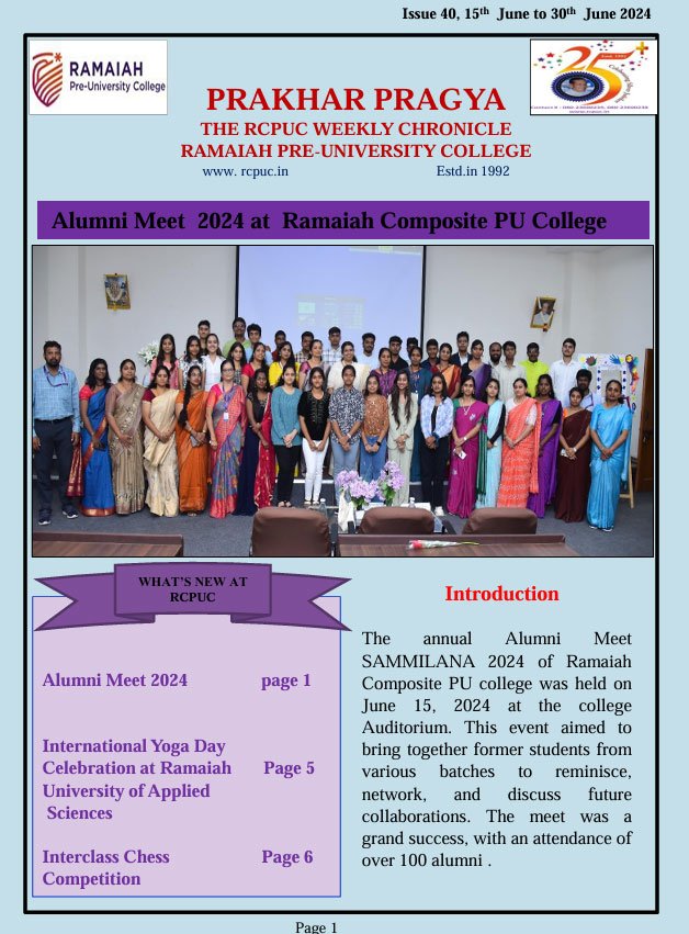 Issue 40, 15th Jun to 30th Jun 2024