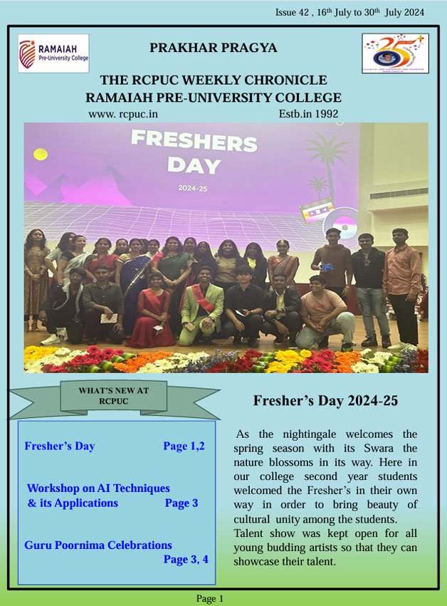Issue 42 , 16th Jul to 30th Jul 2024