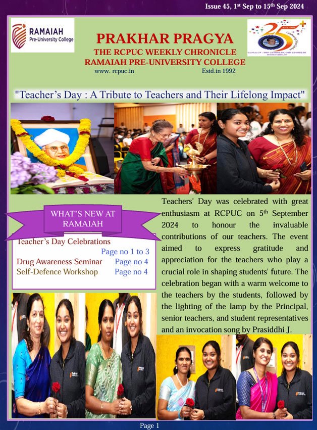 Issue 45, 1st Sep to 15th Sep 2024  