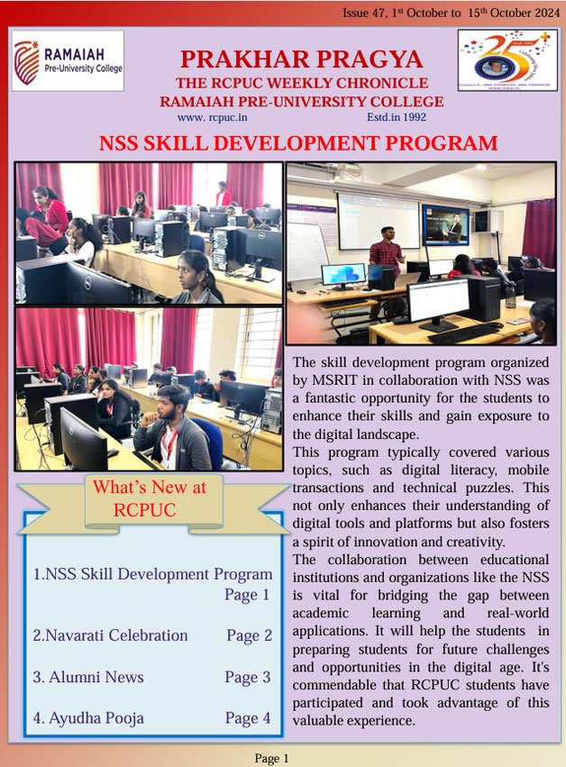 Issue 47, 1st Oct to  15th Oct 2024