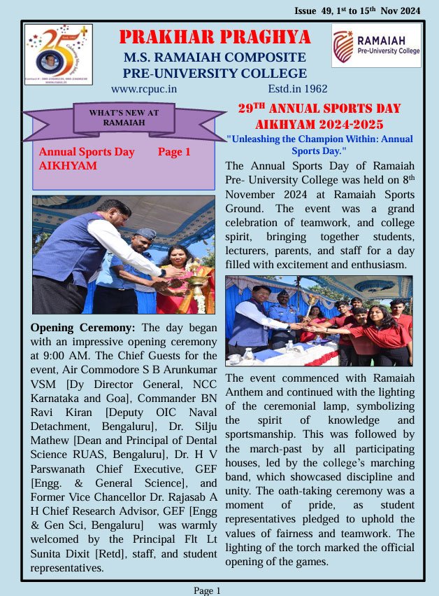 Issue  49, 1st to 15th Nov 2024