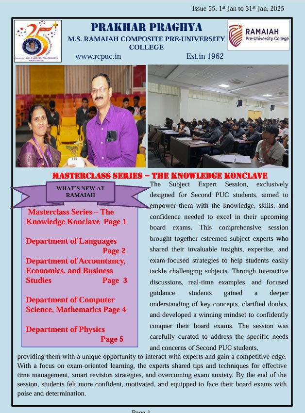 Issue 55, 1st Jan to 31st Jan, 2025